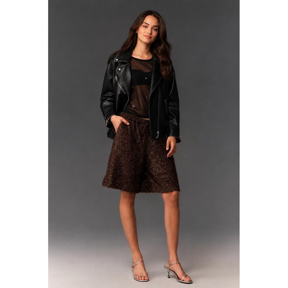 ANTHROPOLOGIE MAEVE Women's New Shorts SMALL‎ Tinsel High Rise Long Shorts